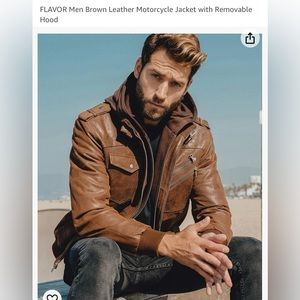 FLAVOR Leather Motorcycle Jacket